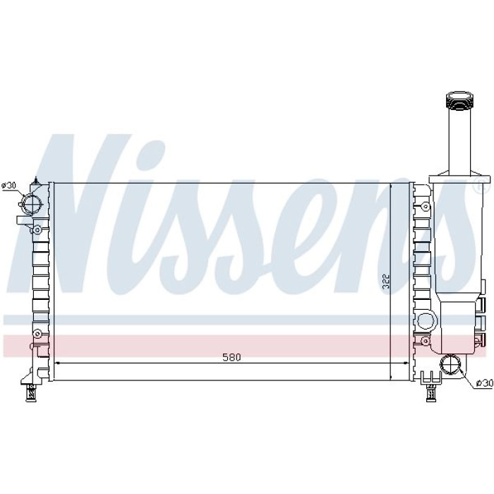 Nissens Wasserkühler PKW 61881 Nissens Wasserkühler PKW 61881