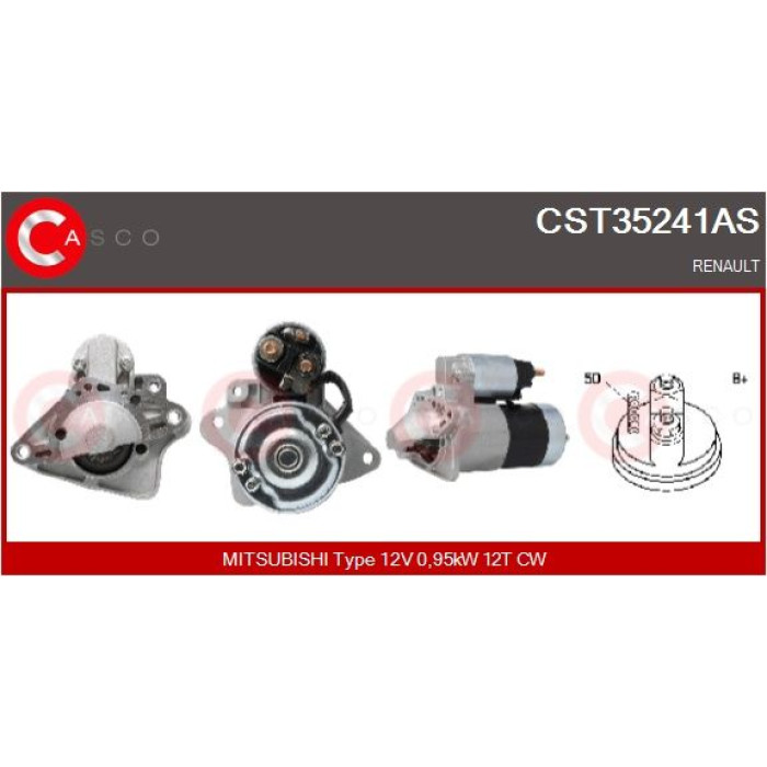 CASCO Anlasser CST35241AS CASCO Anlasser CST35241AS
