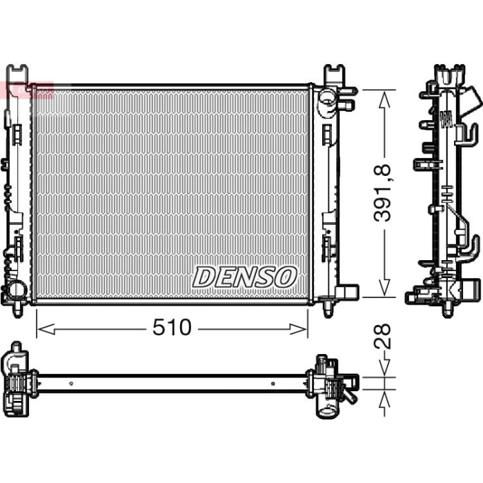 Denso Motorkühler DRM23109 Denso Motorkühler DRM23109