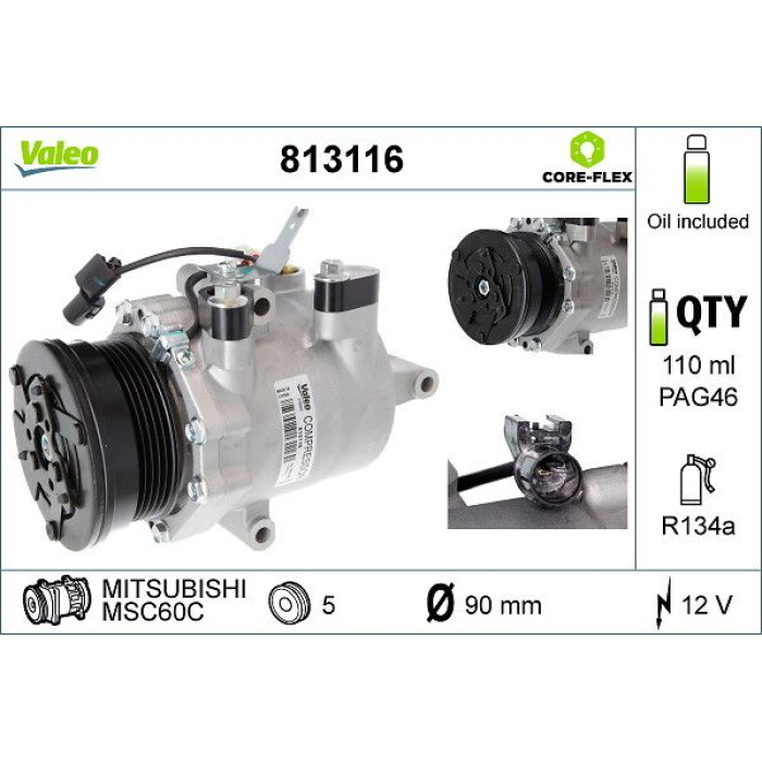 Valeo Kompressor 813116