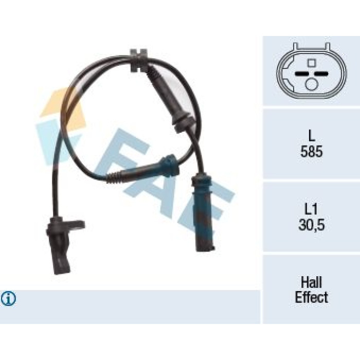 FAE Sensor, Raddrehzahl 78324 FAE Sensor, Raddrehzahl 78324