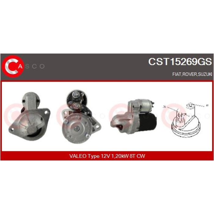 CASCO Anlasser CST15269GS CASCO Anlasser CST15269GS