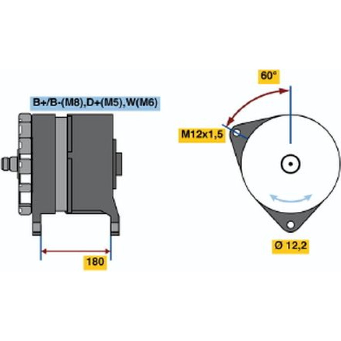 Bosch Generator 0120689557 Bosch Generator 0120689557