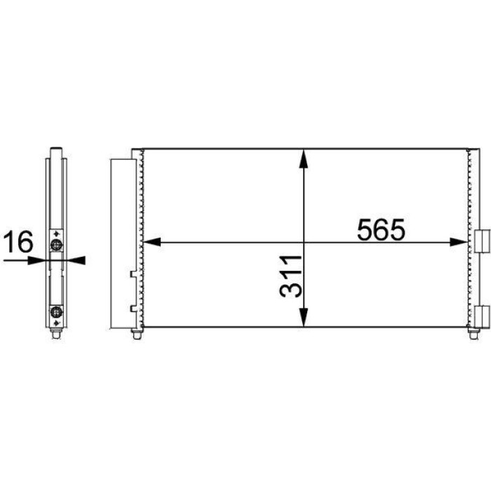 MAHLE Kondensator, Klimaanlage AC 372 000P MAHLE Kondensator, Klimaanlage AC 372 000P