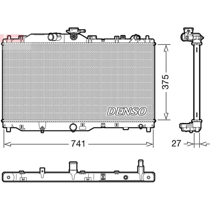 Denso Motorkühler DRM44050 Denso Motorkühler DRM44050