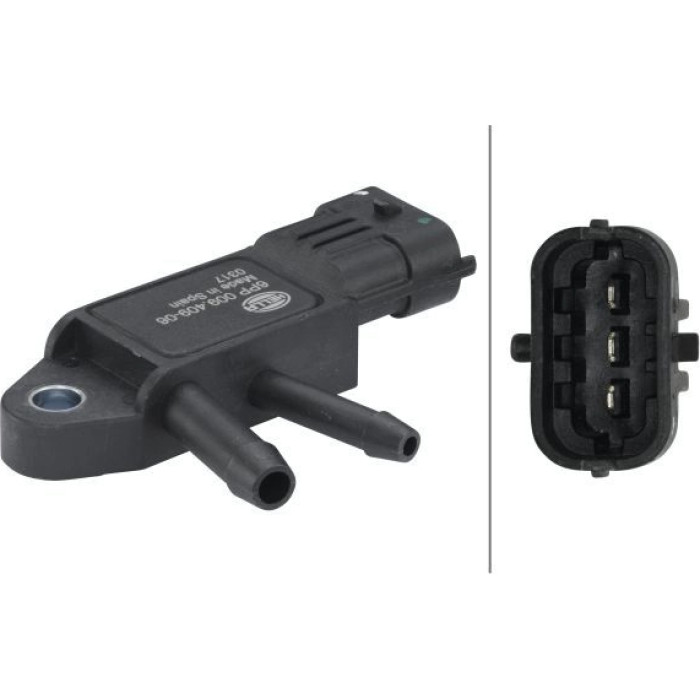 HELLA Sensor, Abgasdruck 6PP 009 409-061 HELLA Sensor, Abgasdruck 6PP 009 409-061