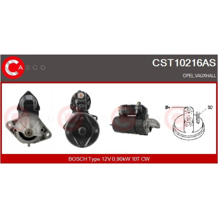 CASCO Anlasser CST10216AS CASCO Anlasser CST10216AS