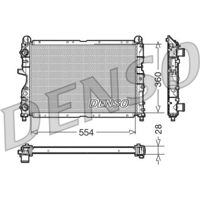 Denso Motorkühler DRM01003 Denso Motorkühler DRM01003