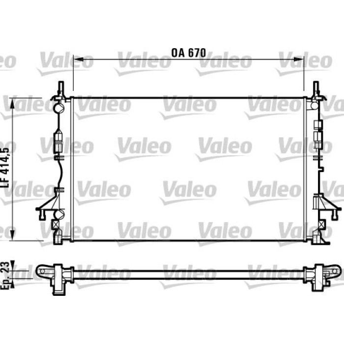 732827 Valeo Motorkühler 732827 732827 Valeo Motorkühler 732827