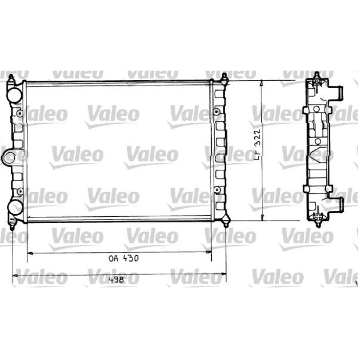 Valeo Motorkühler 816703 Valeo Motorkühler 816703