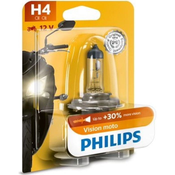 12342PRBW PHILIPS H4 Halogenlampe Vision Moto 12 V 60/55 W P43t-38 - 12342PRBW - l 12342PRBW PHILIPS H4 Halogenlampe Vision Moto 12 V 60/55 W P43t-38 - 12342PRBW - l