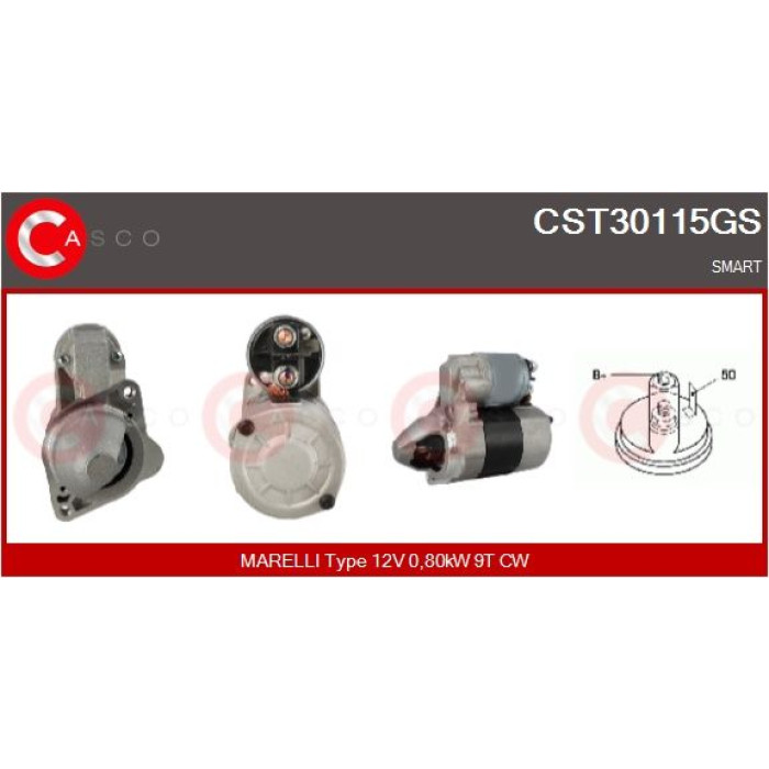 CASCO Anlasser CST30115GS CASCO Anlasser CST30115GS