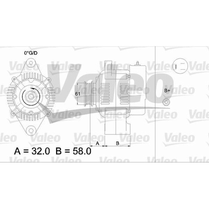 Valeo Lichtmaschine 436521 Valeo Lichtmaschine 436521