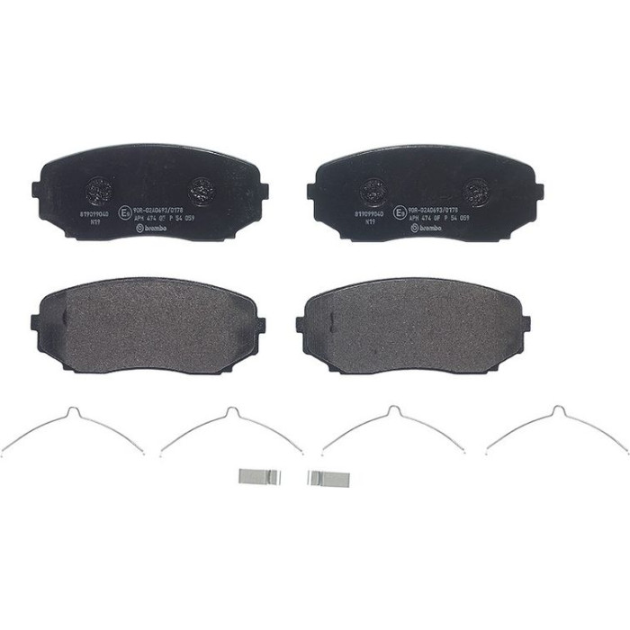 P 54 059 Brembo Prime Bremsbelagsatz Vorderachse – P 54 059 – 139 x 60 x 17 mm – Bremssystem Advics – OE Nummer 4605C248 P 54 059 Brembo Prime Bremsbelagsatz Vorderachse – P 54 059 – 139 x 60 x 17 mm – Bremssystem Advics – OE Nummer 4605C248