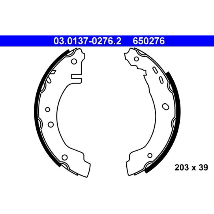 ATE Bremsbacken 03.0137-0276.2 ATE Bremsbacken 03.0137-0276.2