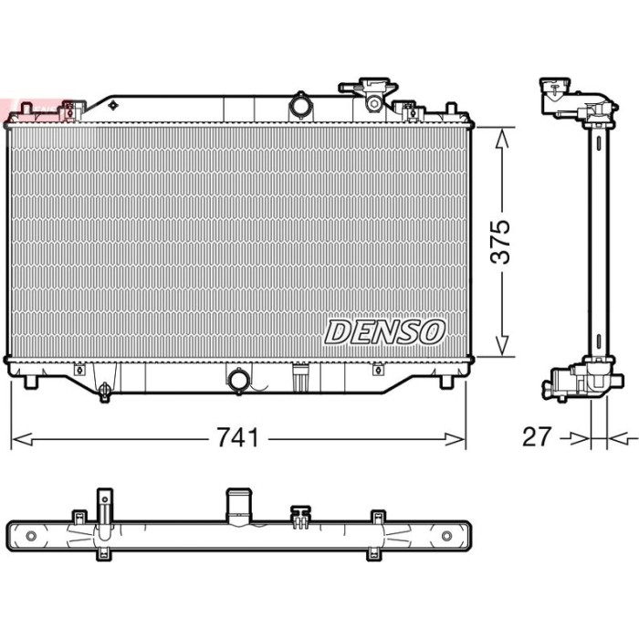 Denso Motorkühler DRM44049 Denso Motorkühler DRM44049