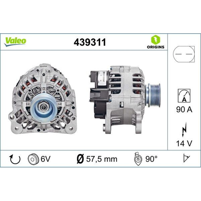 Valeo Lichtmaschine 439311 Valeo Lichtmaschine 439311