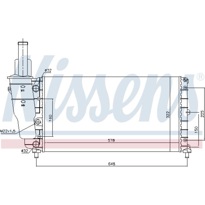 Nissens Wasserkühler PKW 61799 Nissens Wasserkühler PKW 61799