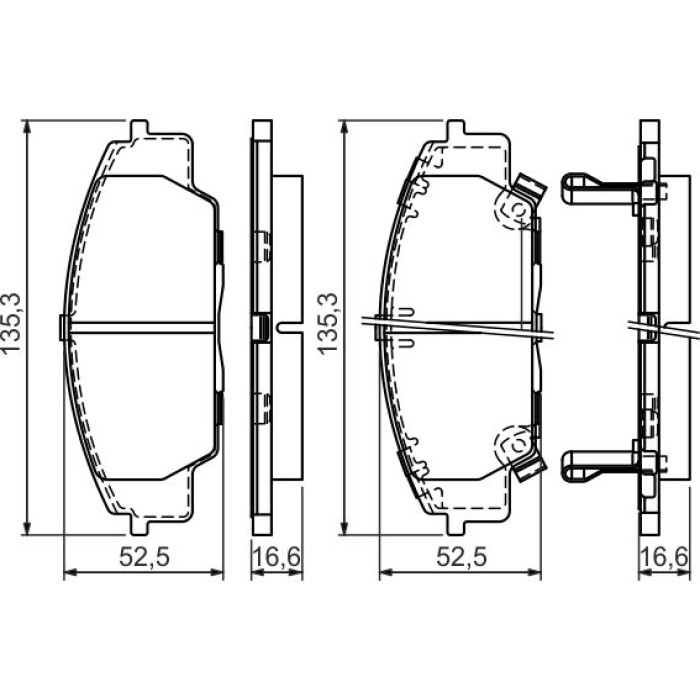 Bosch Bremsbelagsatz 0 986 494 311 Bosch Bremsbelagsatz 0 986 494 311
