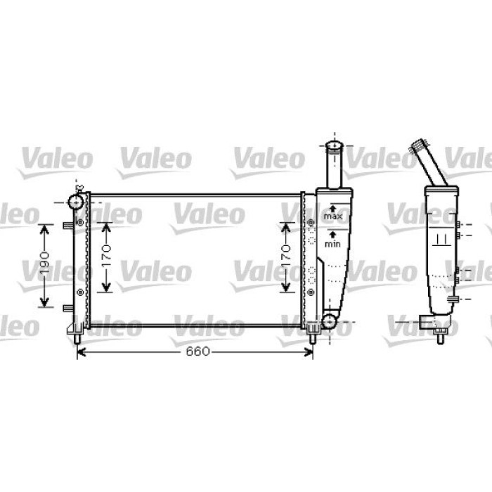 Valeo Motorkühler 734457 Valeo Motorkühler 734457
