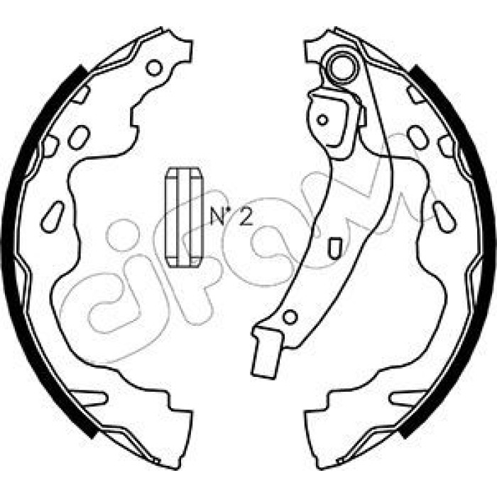 153-438 CIFAM Bremsbackensatz 153-438