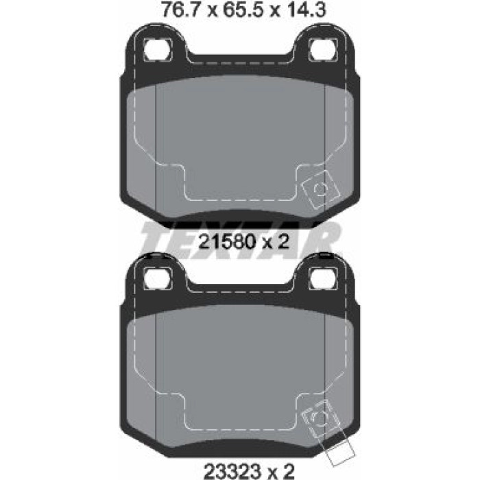 Textar Bremsbelagsatz 2158001 Textar Bremsbelagsatz 2158001