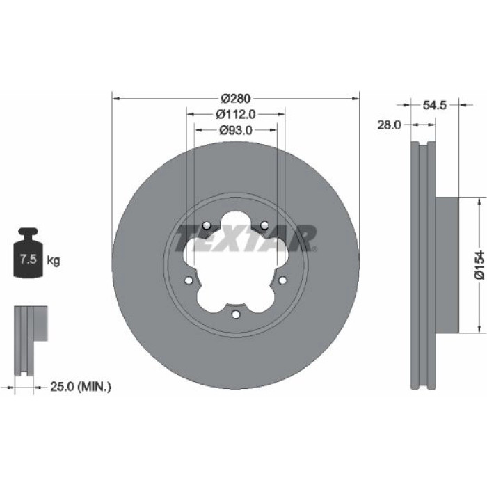 Textar Bremsscheibe 92151803