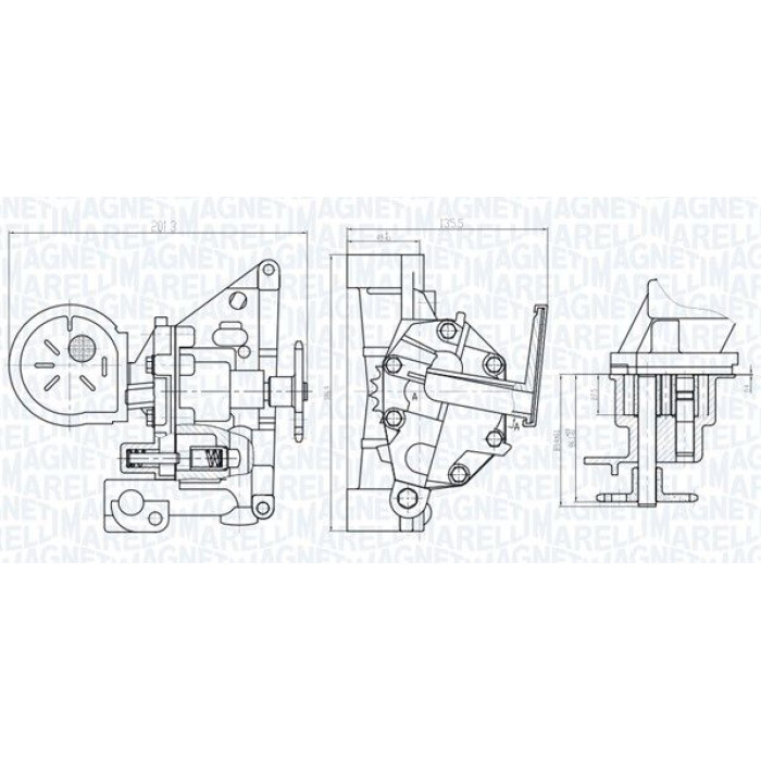 Magneti Marelli Ölpumpe 351516000076 Magneti Marelli Ölpumpe 351516000076