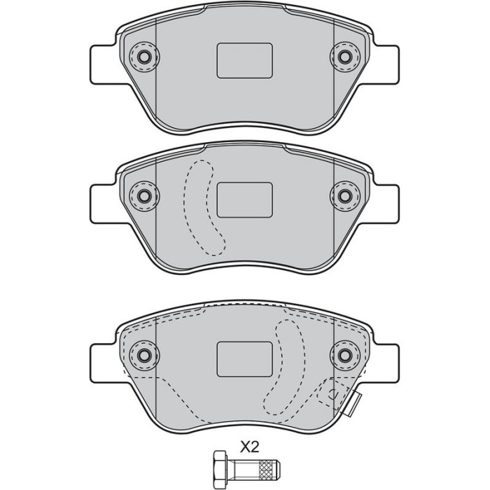 Valeo Bremsbelagsatz 598825 Valeo Bremsbelagsatz 598825