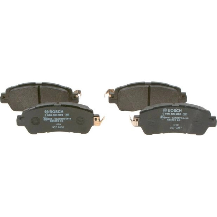 Bosch Bremsbelagsatz Vorderachse 0 986 494 832