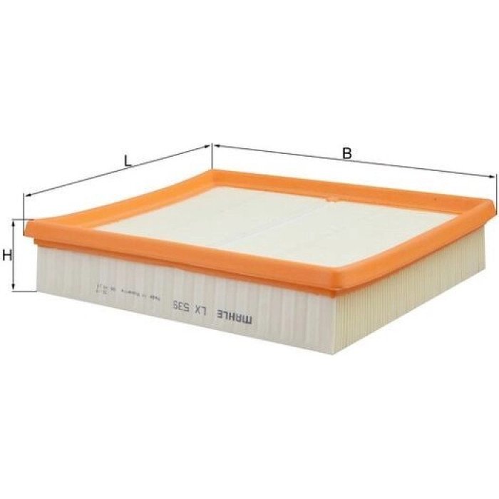 MAHLE Luftfilter LX 539 MAHLE Luftfilter LX 539