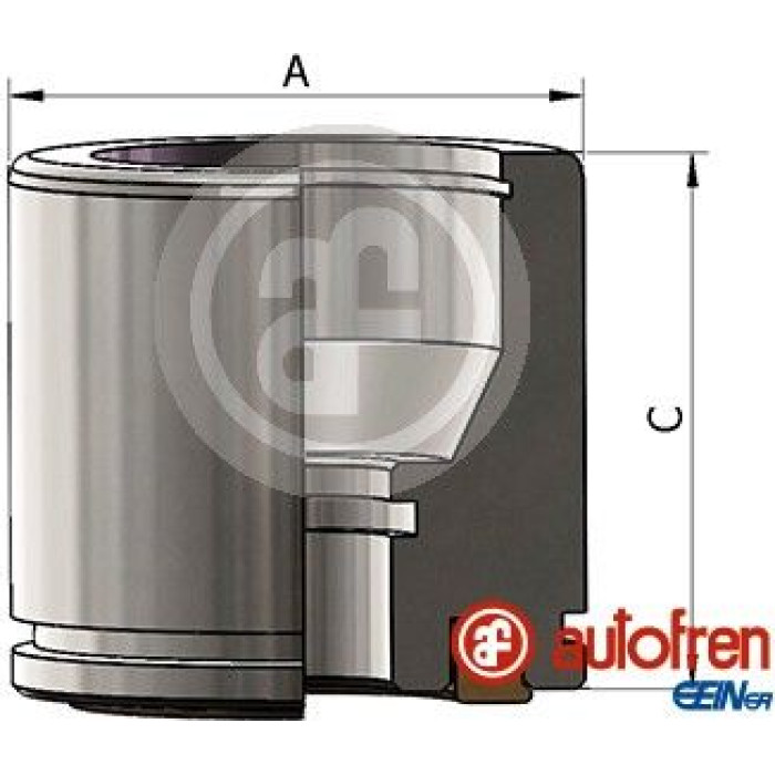 Autofren Kolben, Bremssattel D025572 Autofren Kolben, Bremssattel D025572
