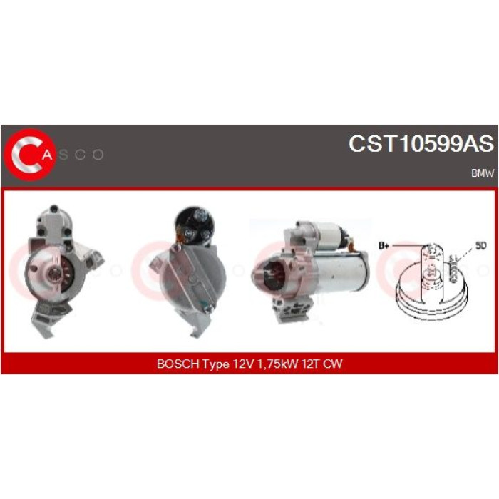 CASCO Anlasser CST10599AS CASCO Anlasser CST10599AS