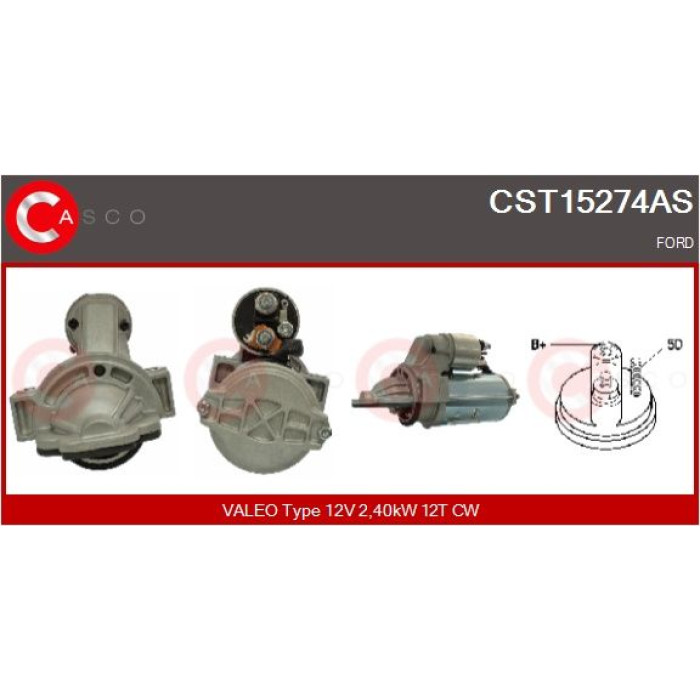 CASCO Anlasser CST15274AS CASCO Anlasser CST15274AS