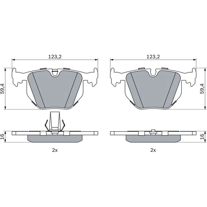 Bosch Bremsbelagsatz 0 986 494 006 Bosch Bremsbelagsatz 0 986 494 006