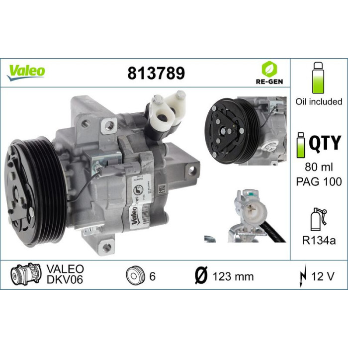 Valeo Kompressor 813789 Valeo Kompressor 813789