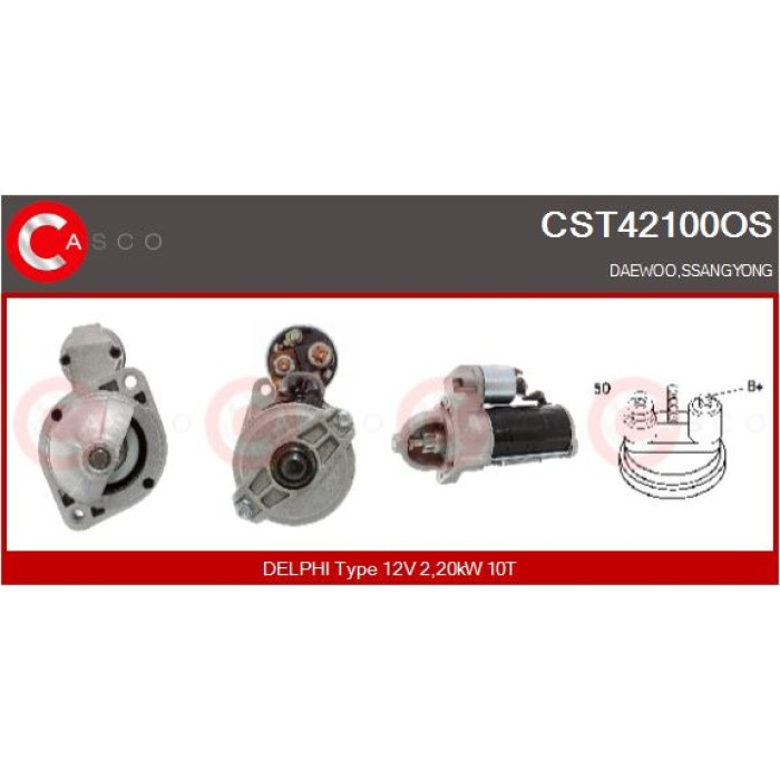 CASCO Anlasser CST42100OS CASCO Anlasser CST42100OS