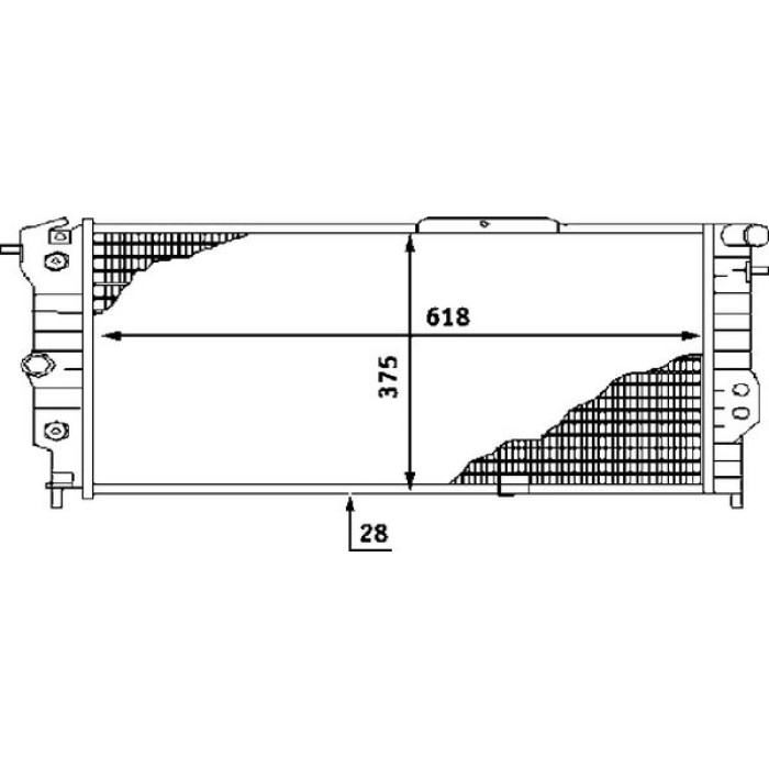 MAHLE Kühler, Motorkühlung CR 440 000S MAHLE Kühler, Motorkühlung CR 440 000S