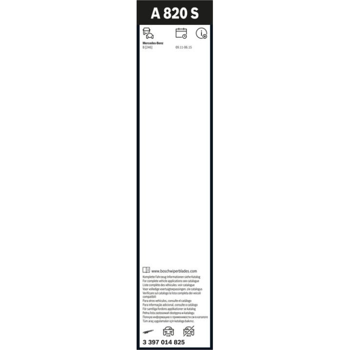 3397014825 Bosch Aerotwin A820S Scheibenwischer-Set vorne – 650/475 mm – 2 Stück – 3397014825 3397014825 Bosch Aerotwin A820S Scheibenwischer-Set vorne – 650/475 mm – 2 Stück – 3397014825