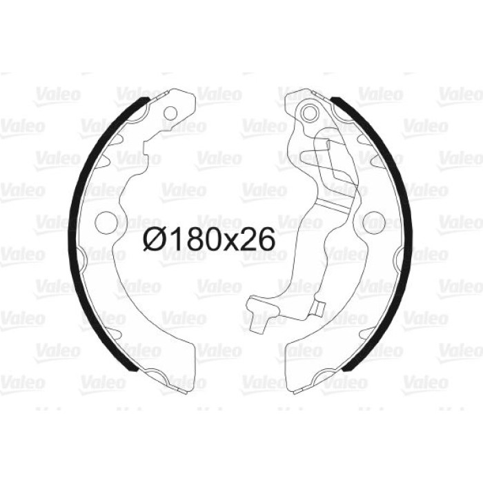 Valeo Bremsbacken 564129 Valeo Bremsbacken 564129