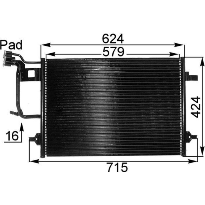 MAHLE Kondensator, Klimaanlage AC 242 000P MAHLE Kondensator, Klimaanlage AC 242 000P