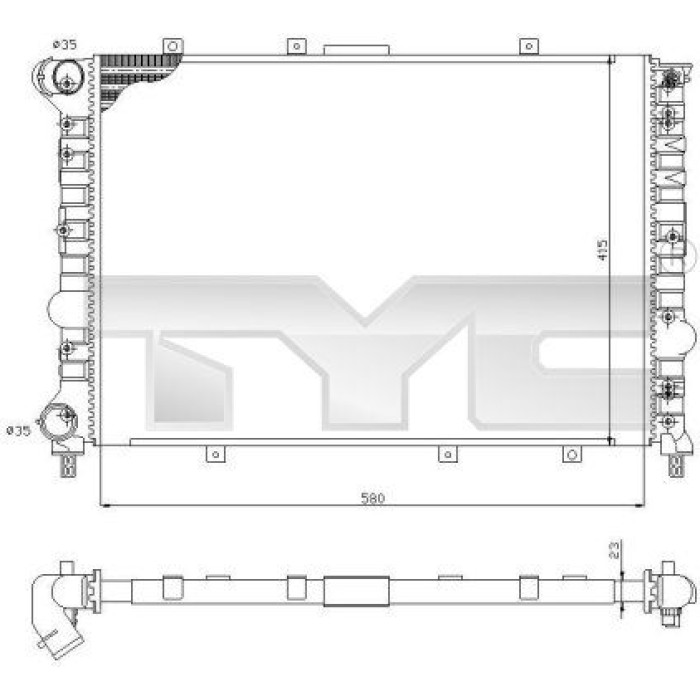 TYC Motorkühler 701-0001-R TYC Motorkühler 701-0001-R