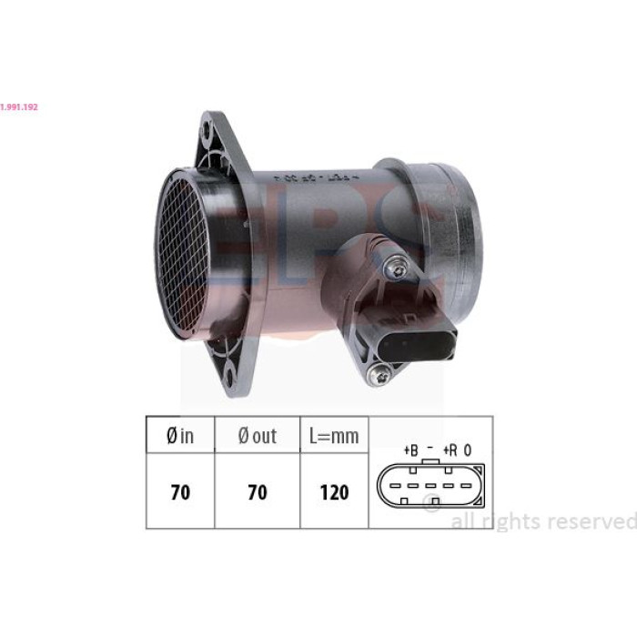 EPS Luftmassenmesser Luftmengenmesser 1.991.192 EPS Luftmassenmesser Luftmengenmesser 1.991.192