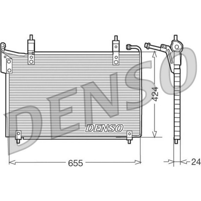 Denso Klimakondensator DCN11005 Denso Klimakondensator DCN11005