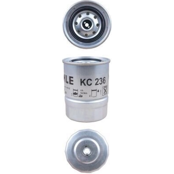 KC 236 MAHLE Kraftstofffilter KC 236, Anschraubfilter, Höhe 110 mm – u. a. für Nissan Patrol III/1 Hardtop (K160), III/1 Station Wagon (W160), Pick Up (720) – OE Nummer 1640017A00 - l KC 236 MAHLE Kraftstofffilter KC 236, Anschraubfilter, Höhe 110 mm – u. a. für Nissan Patrol III/1 Hardtop (K160), III/1 Station Wagon (W160), Pick Up (720) – OE Nummer 1640017A00 - l