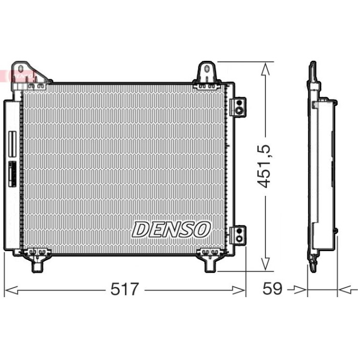 Denso Klimakondensator DCN21035 Denso Klimakondensator DCN21035