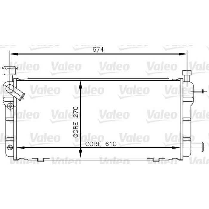 Valeo Motorkühler 730018 Valeo Motorkühler 730018