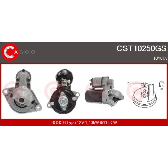 CASCO Anlasser CST10250GS CASCO Anlasser CST10250GS