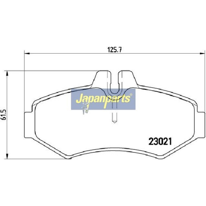 Japanparts Bremsbeläge PP-0513AF Japanparts Bremsbeläge PP-0513AF