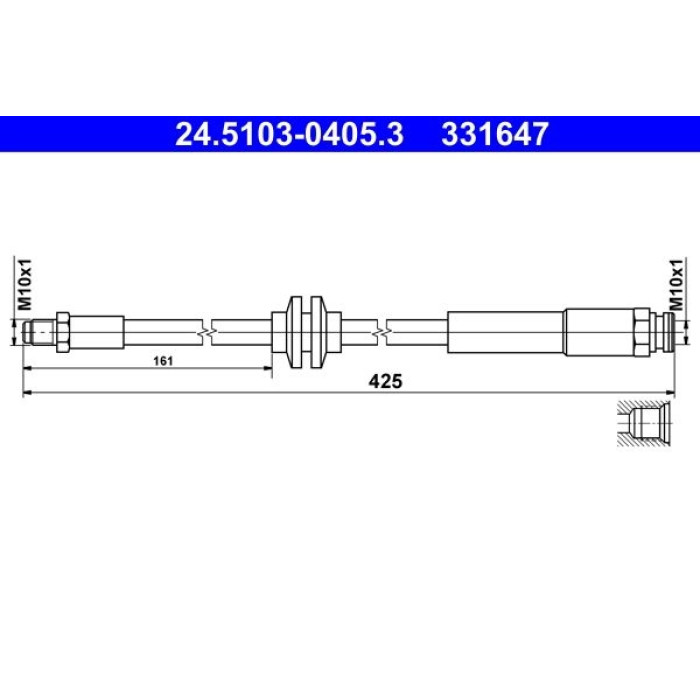 ATE Bremsschlauch 24.5103-0405.3